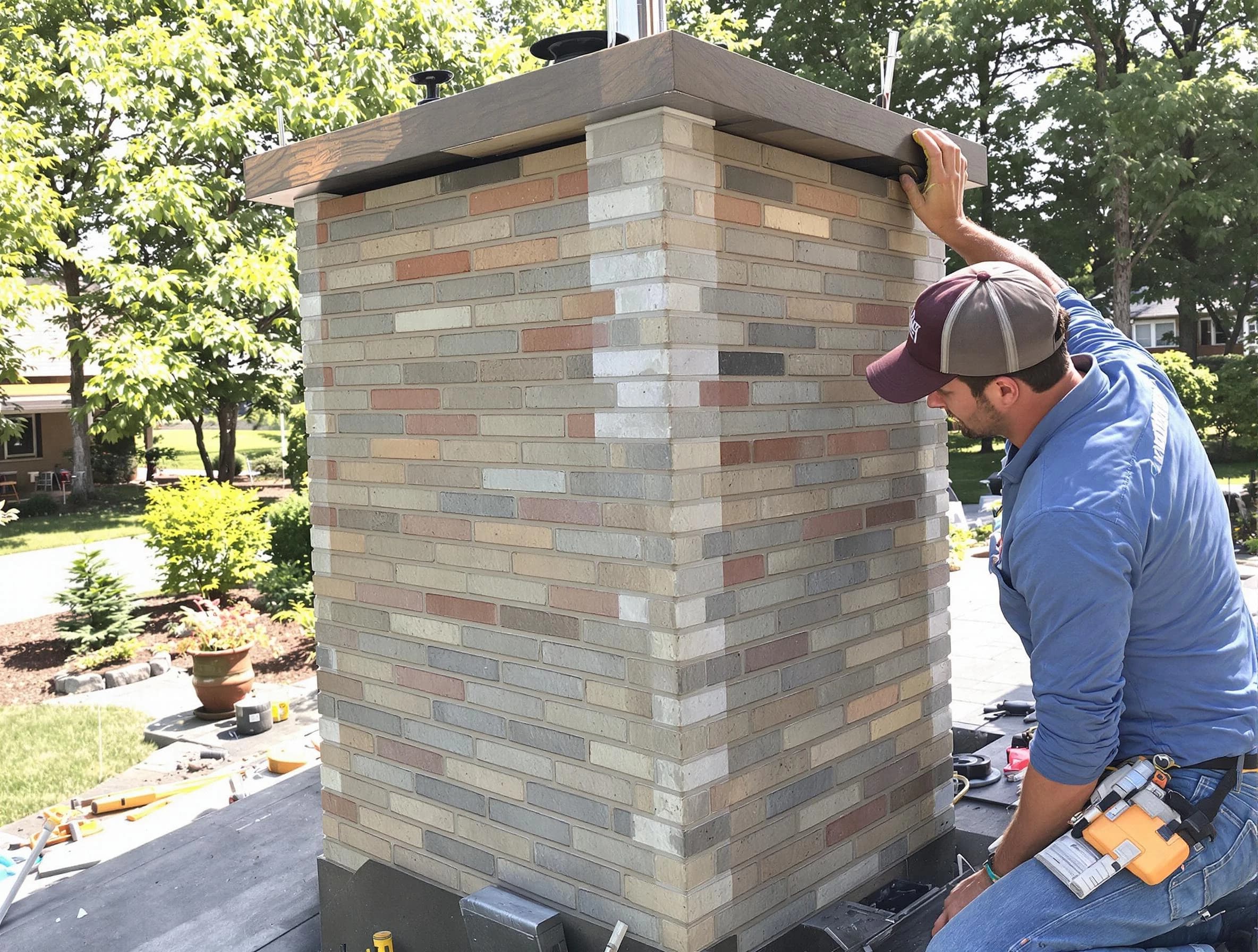 O'Hara Chimney Sweep completing a modern chimney remodel in O'Hara, PA