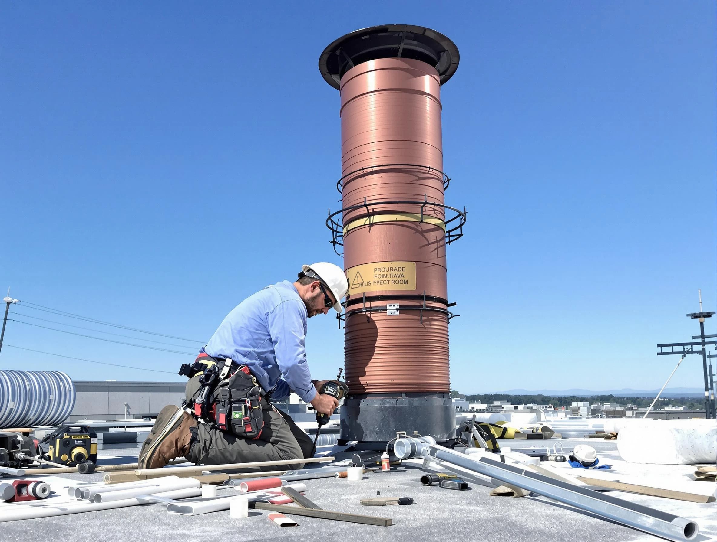 Installed chimney liner by O'Hara Chimney Sweep in O'Hara, PA