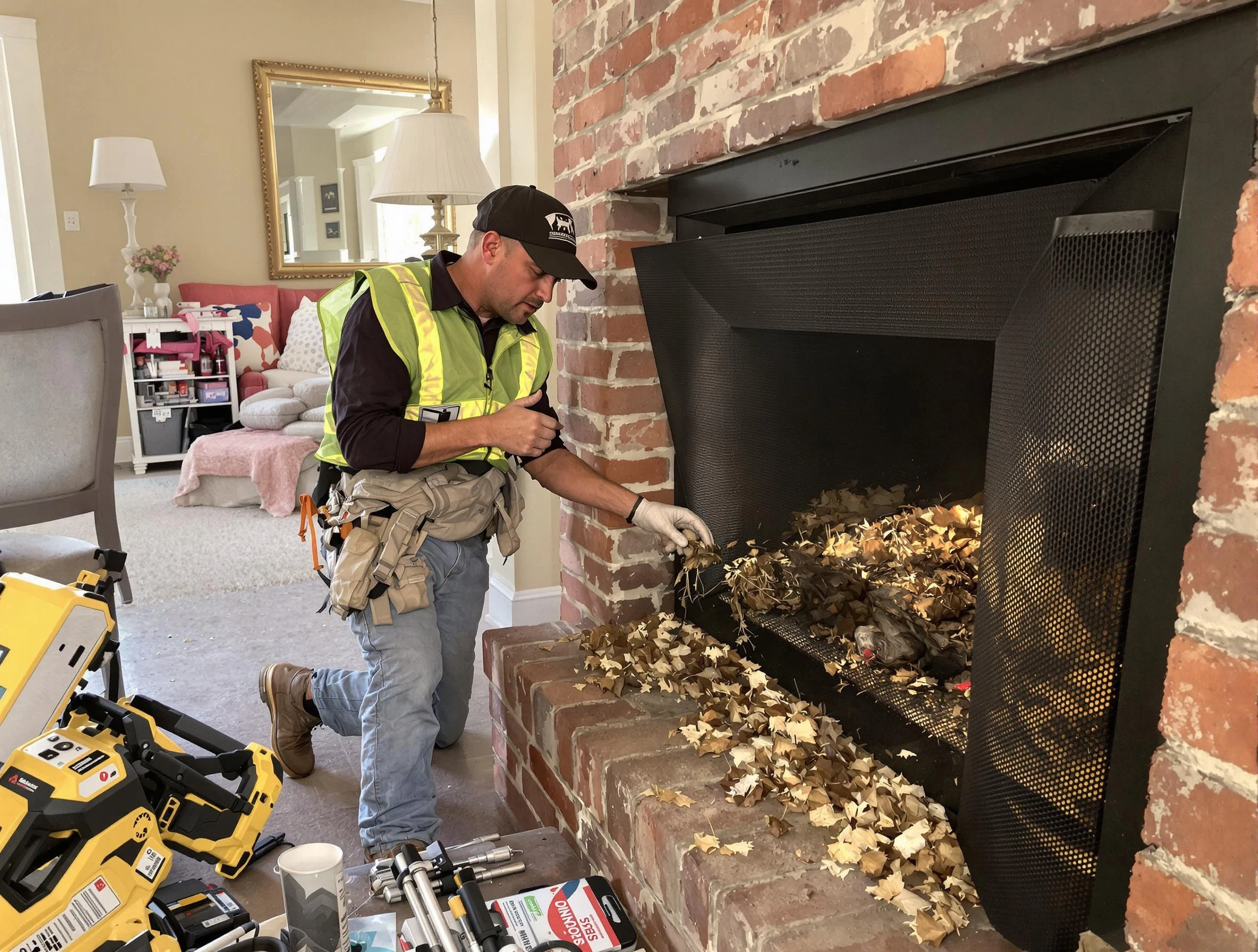 Safe screening installation by O'Hara Chimney Sweep in O'Hara, PA