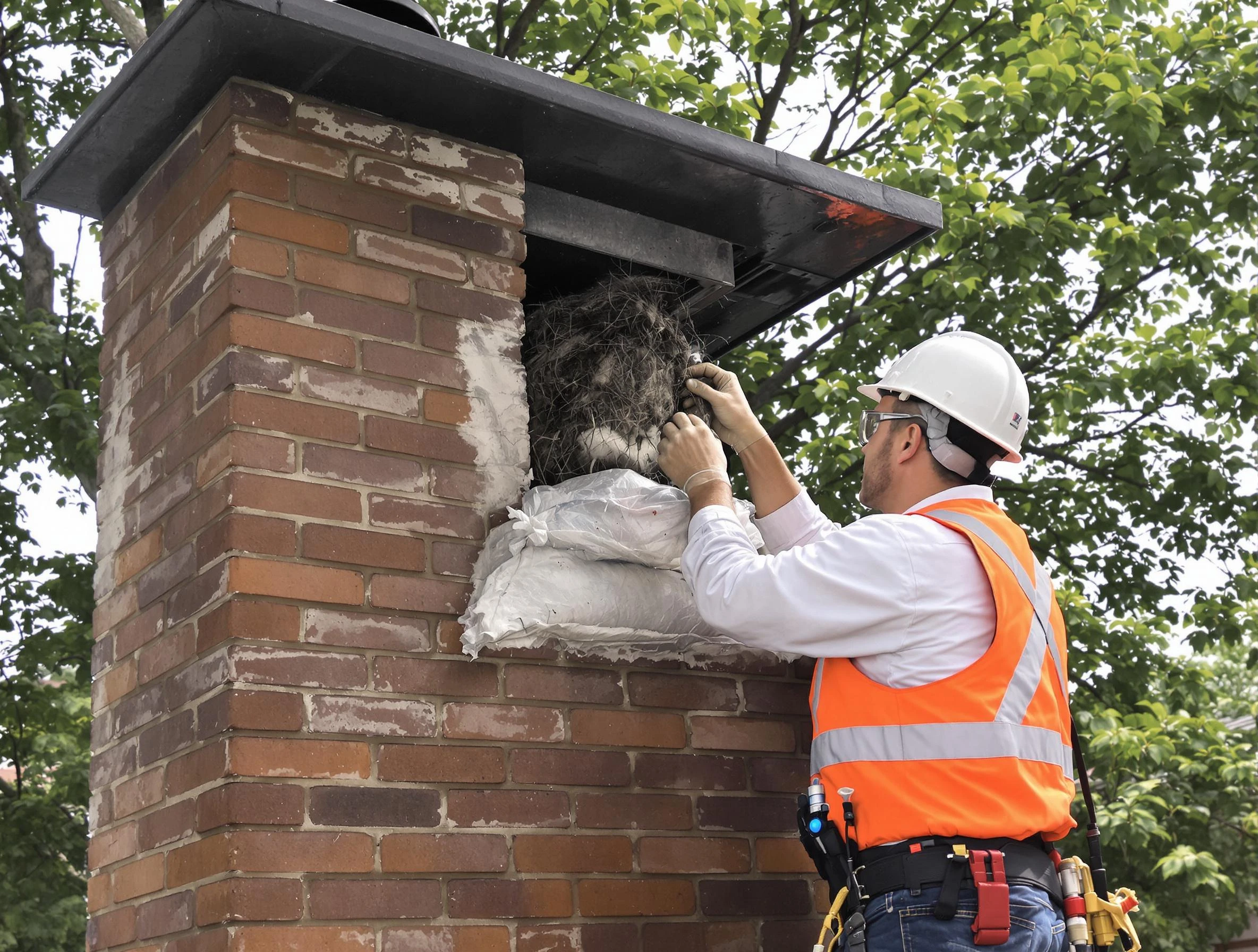 Humane removal of debris and animals by O'Hara Chimney Sweep in O'Hara, PA
