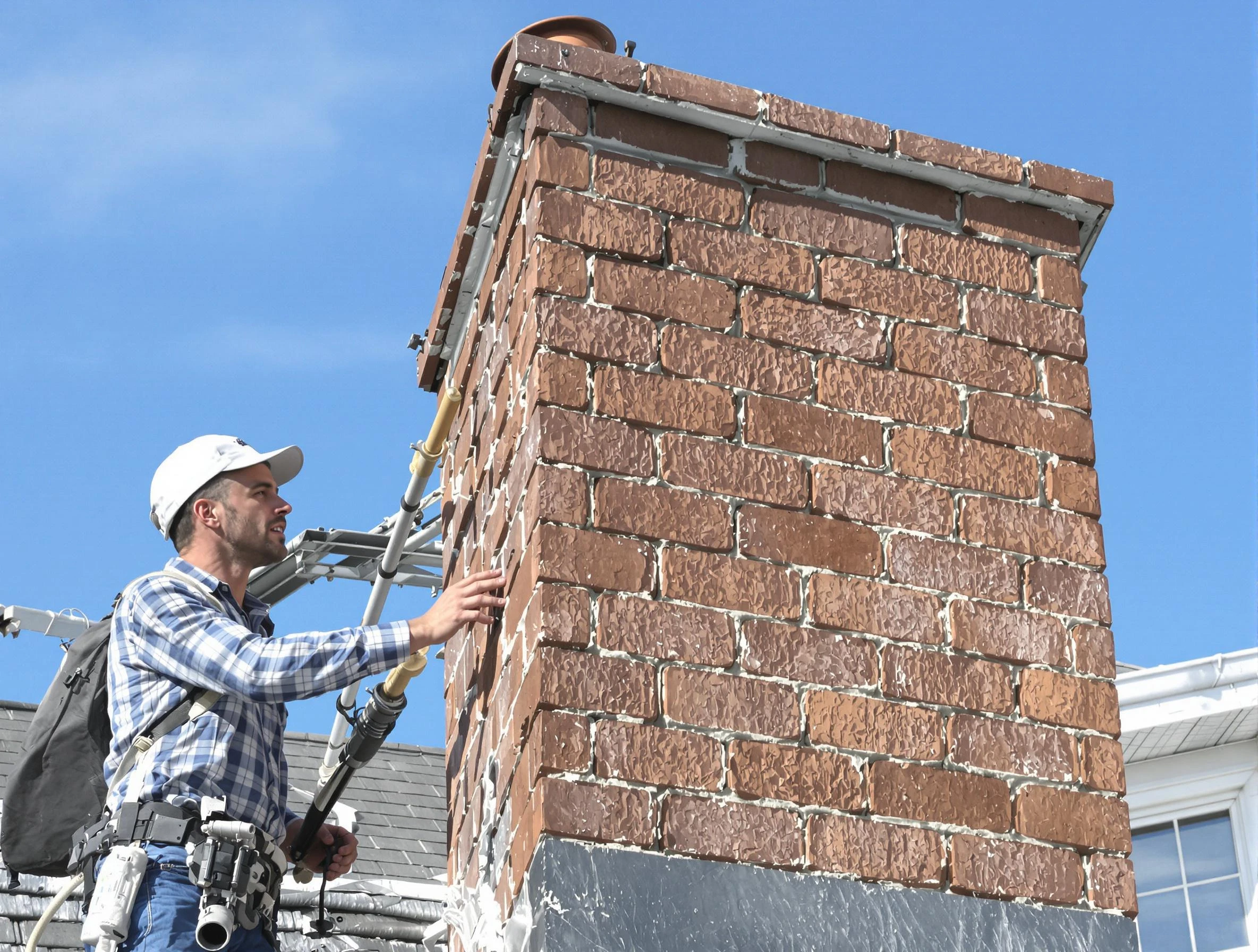 Brickwork for a chimney rebuild by O'Hara Chimney Sweep in O'Hara, PA