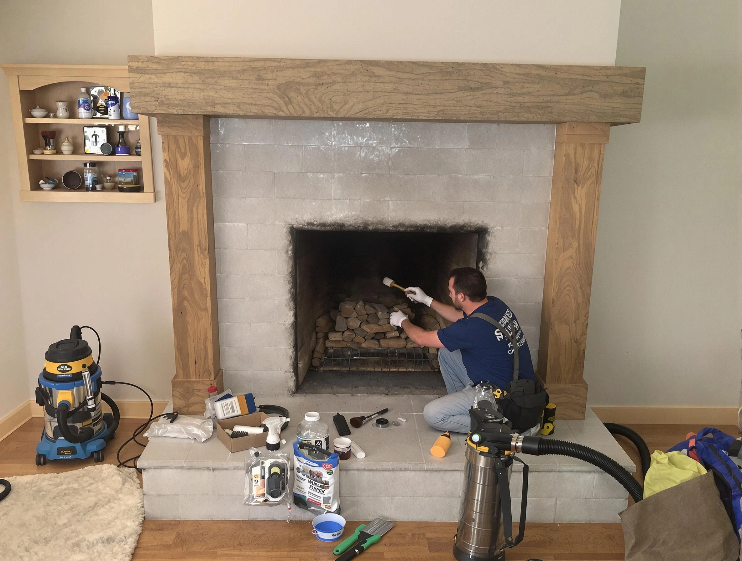 Detailed creosote removal process by O'Hara Chimney Sweep in O'Hara, PA